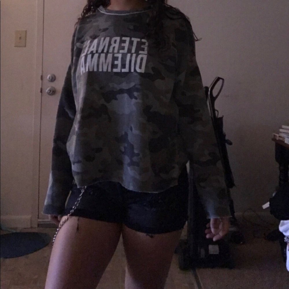 Eternal dilema camo shirt